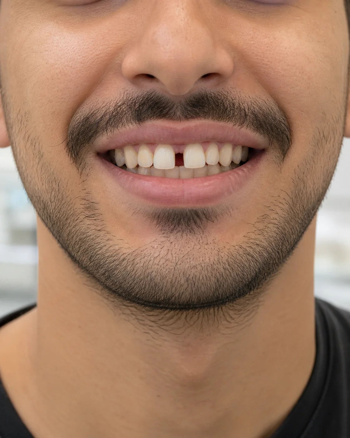 وضعیت پیش از درمان ارتودنسی، نمونه 5