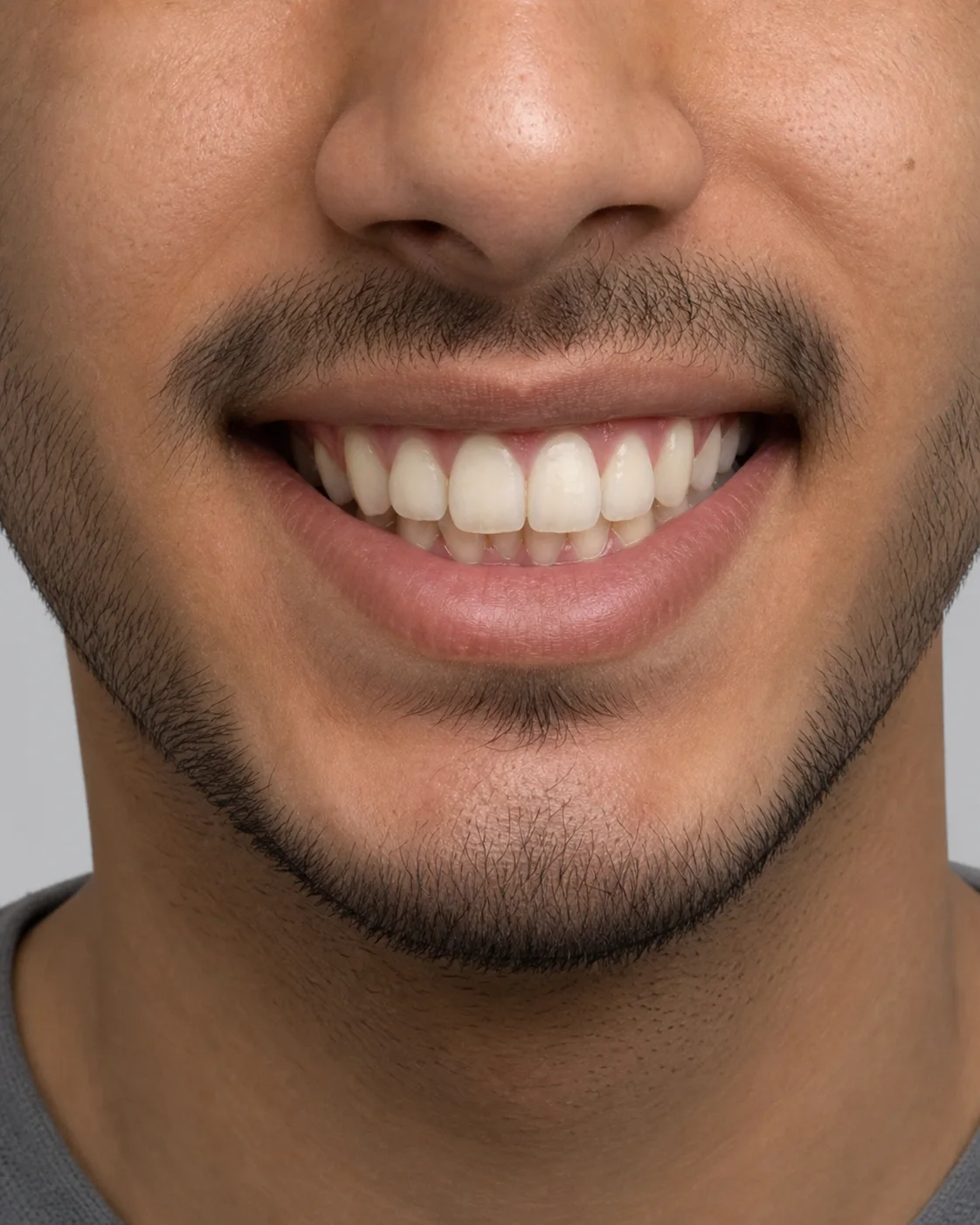 وضعیت پیش از درمان ارتودنسی، نمونه 1